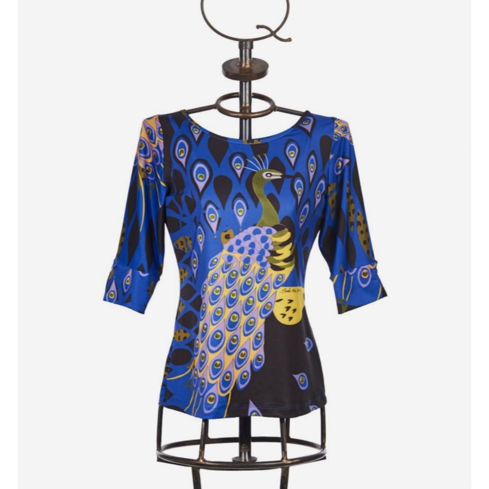NWT! Save the Queen Peacock Shirt